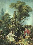 Jean Honore Fragonard The Meeting Norge oil painting reproduction
